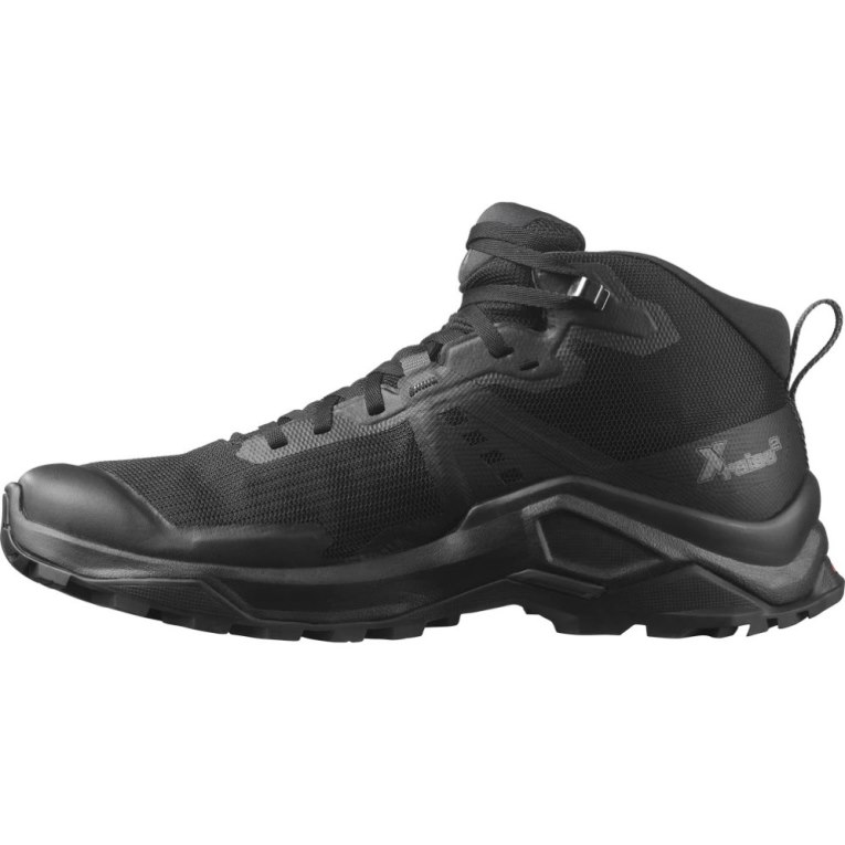 Tenis Senderismo Salomon X Raise 2 Mid GTX Hombre Negros | MX LNDA205